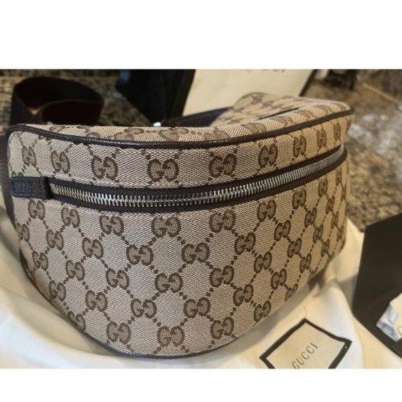 AUTHENTIC GUCCI SHERRY WEB FANNY WAIST BAG - Picture 3 of 15